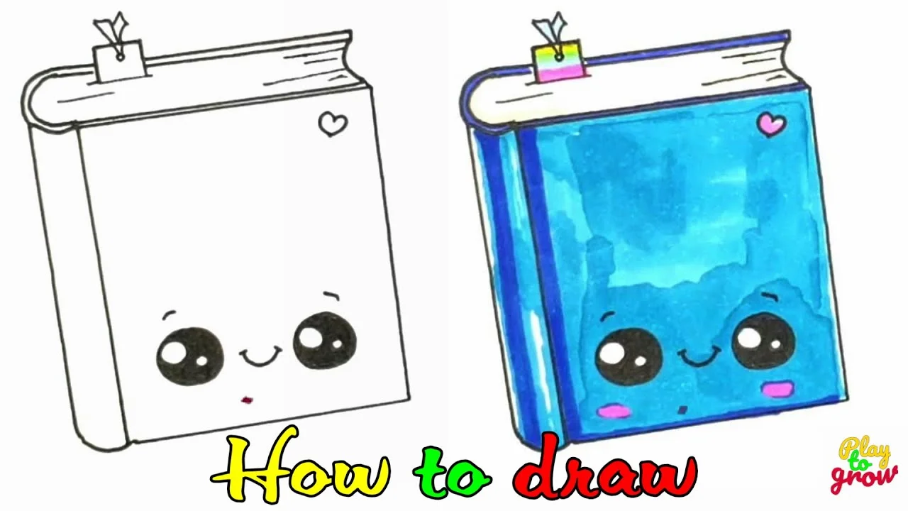 How to draw the Book / Vẽ cuốn sách /Play to grow