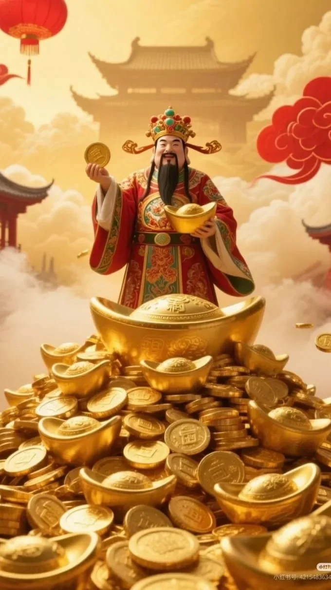 Hình nền thần tài may mắn, thu hút tài lộc (5)