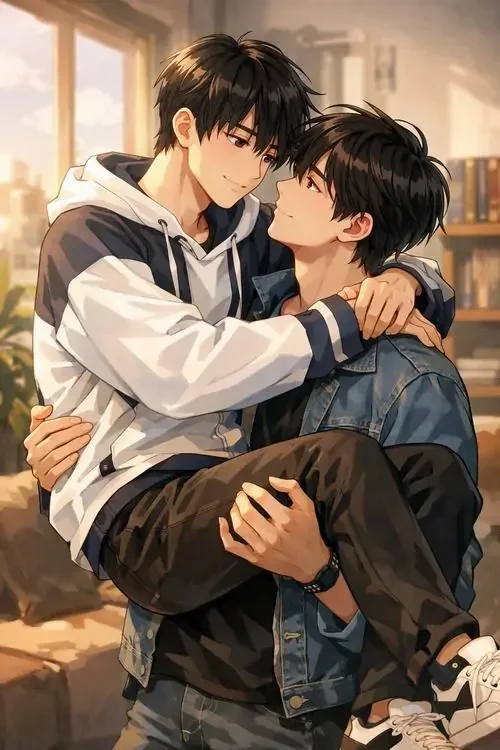 Hình ảnh anime sẽ gầy lãng mạn và ngọt ngào giữa hai nam nhân.