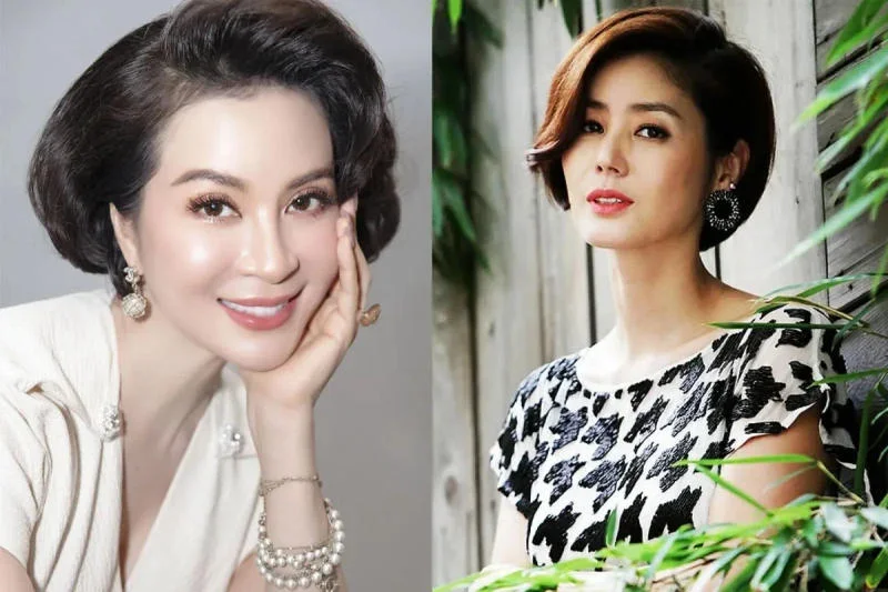 kiểu tóc ngắn trung niên
