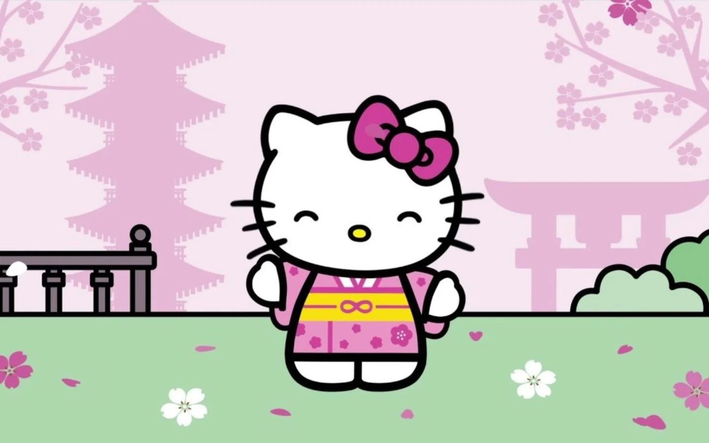 Hello Kitty dễ thương mặc Kimono