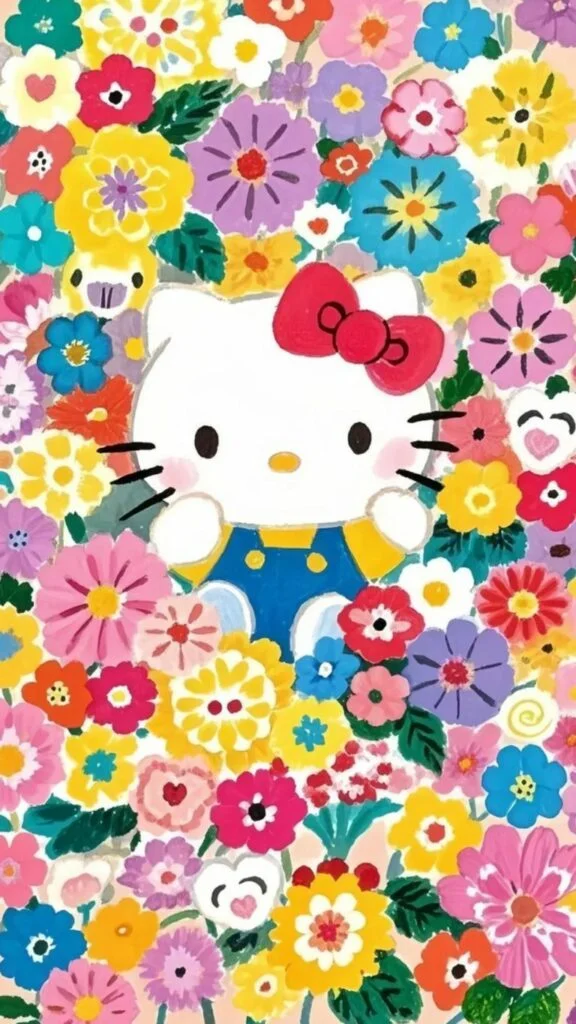 Màn hình thêm sinh động với tạo hình hello kitty dễ thương
