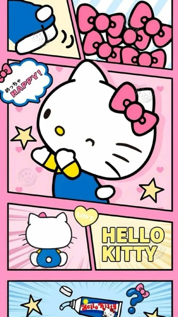 Hình nền Hello Kitty truyện tranh