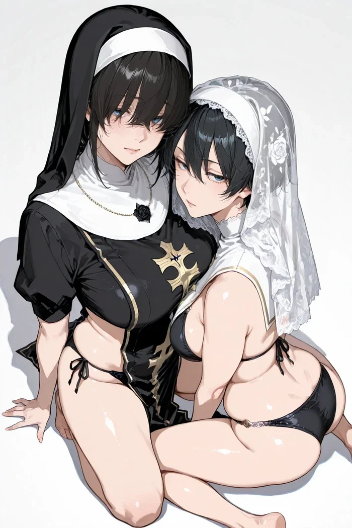 Ảnh 18 minh hoạ hentai nữ tu