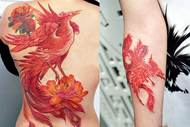 Ý Nghĩa Hình Xăm Phượng Hoàng: Biểu Tượng Tái Sinh, Sức Mạnh Và May Mắn - Hình xăm nghệ thuật Lucky Tattoo