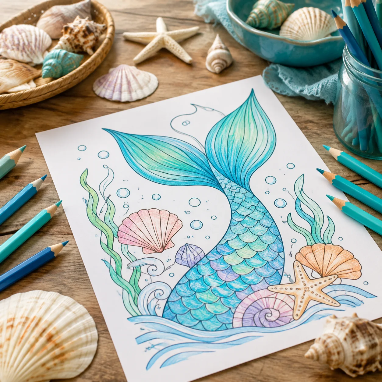 Bộ ảnh tranh tô màu cute, tấm 24