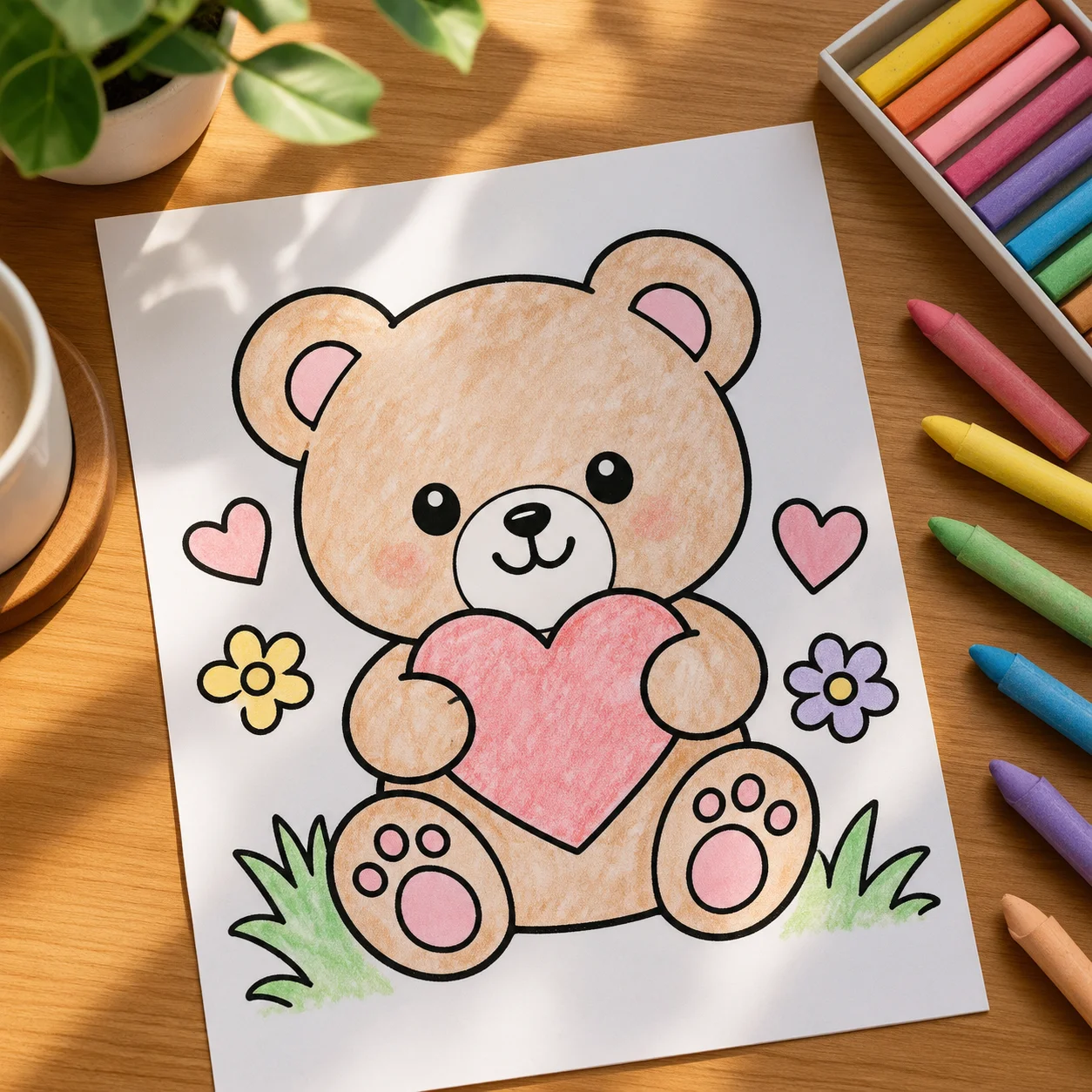 tranh tô màu cute — ảnh 1