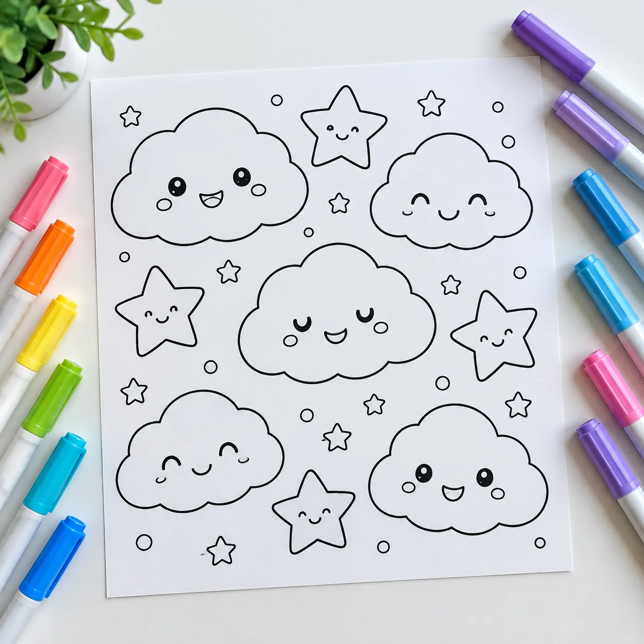 Hình 4 trong bộ sưu tập tranh tô màu cute
