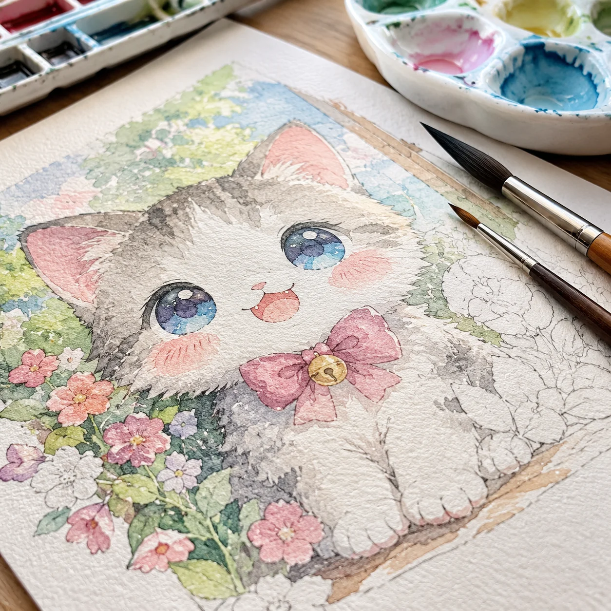 tranh tô màu cute, mẫu 3