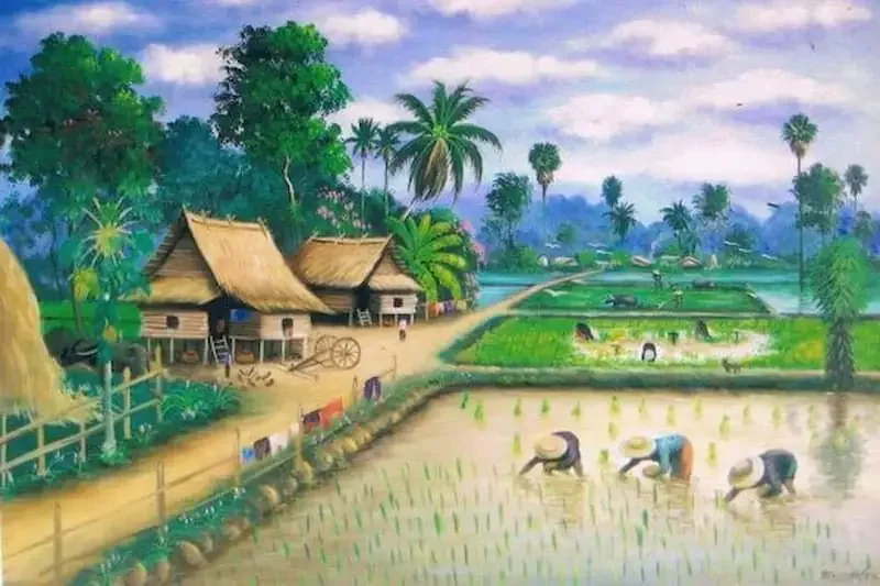 Không sử dụng chi tiết ra ngoài tranh