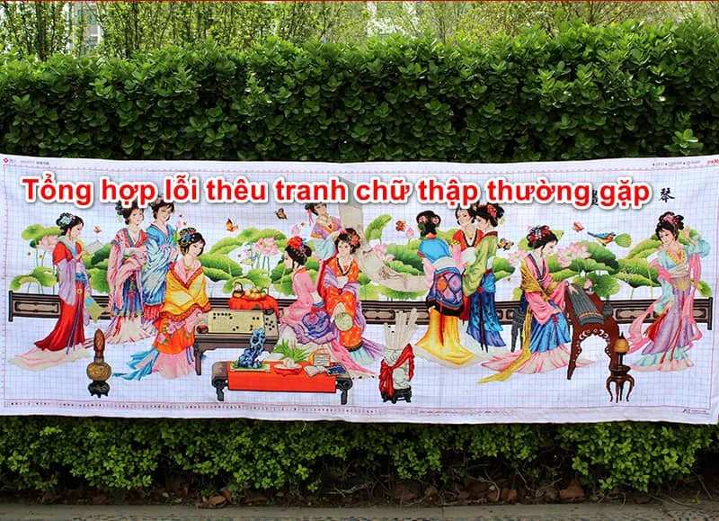 Những lỗi thường gặp khi thêu tranh chữ thập và cách phòng tránh ?✓