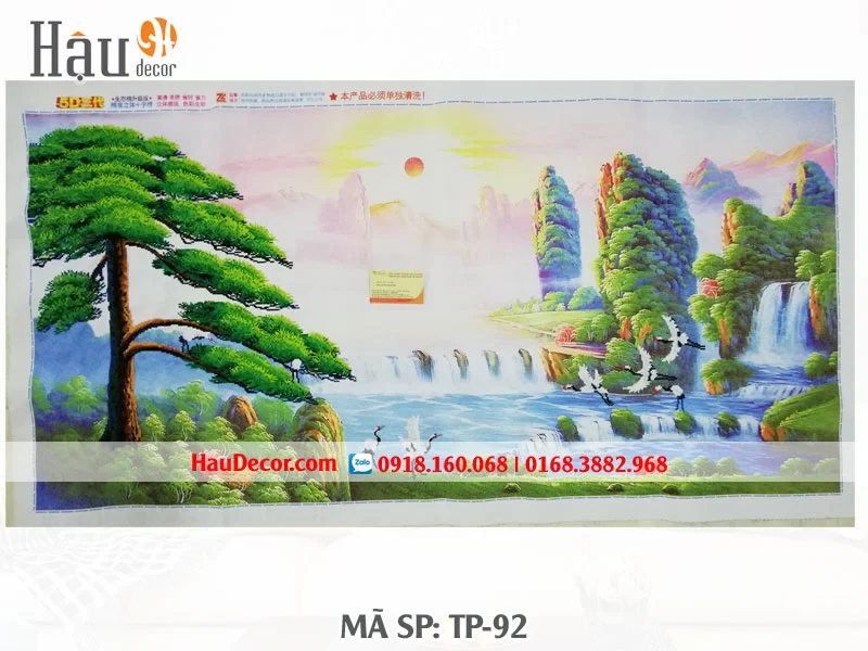 Thêu Tay Chữ Thập Tùng Nghênh Khách 5D TP-92