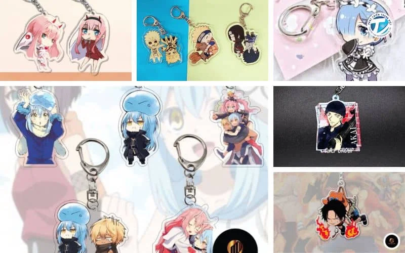 Hình ảnh những móc khóa anime hot trend