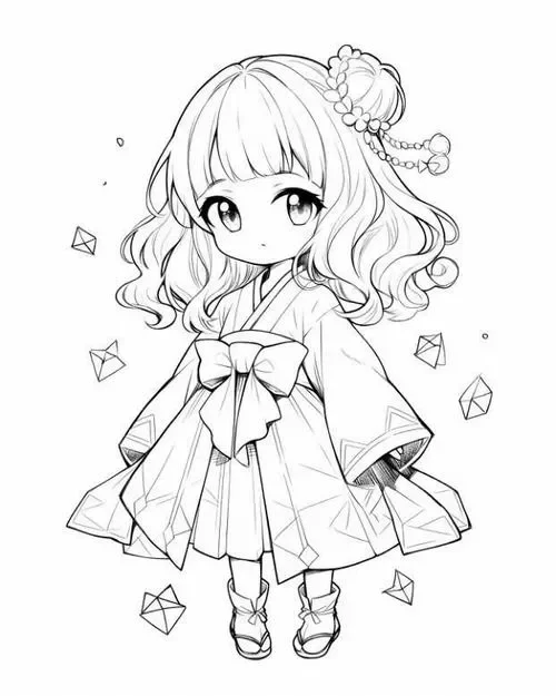 Cách tô anime chibi mắt to tròn đáng yêu