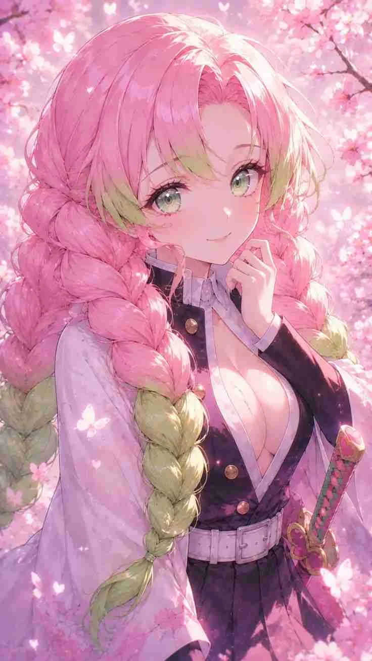 hình ảnh cute nữ anime tóc tết xinh xắn