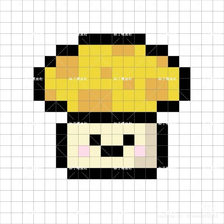 Pixel art mini cute đơn giản | Hình vẽ pixel, Map hạt nhựa ủi mini, Ảnh