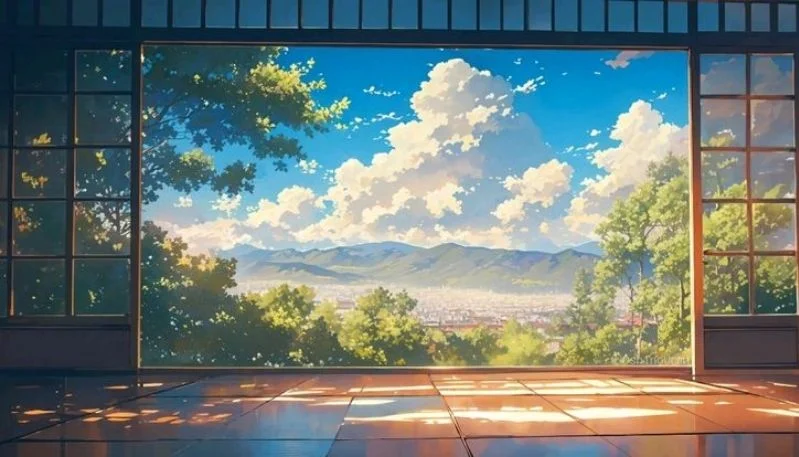 Hình nền phong cảnh anime đẹp (4)