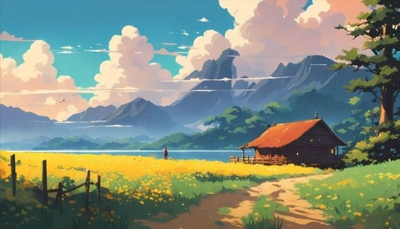 Hình nền phong cảnh anime đẹp (10)