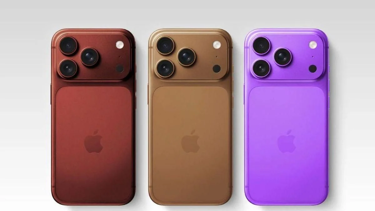 Ba chiếc iPhone 18 với các tùy chọn màu sắc mới