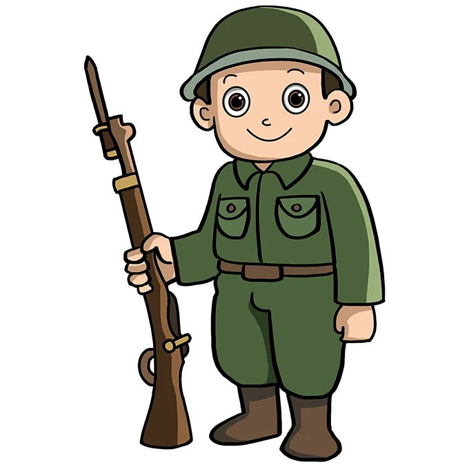Cách vẽ chú bộ đội - Dạy Vẽ