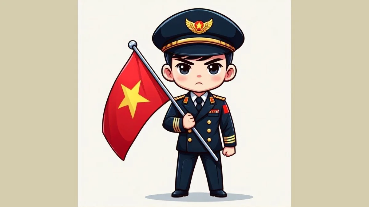 Tranh vẽ chibi bộ đội Việt Nam đẹp nhất