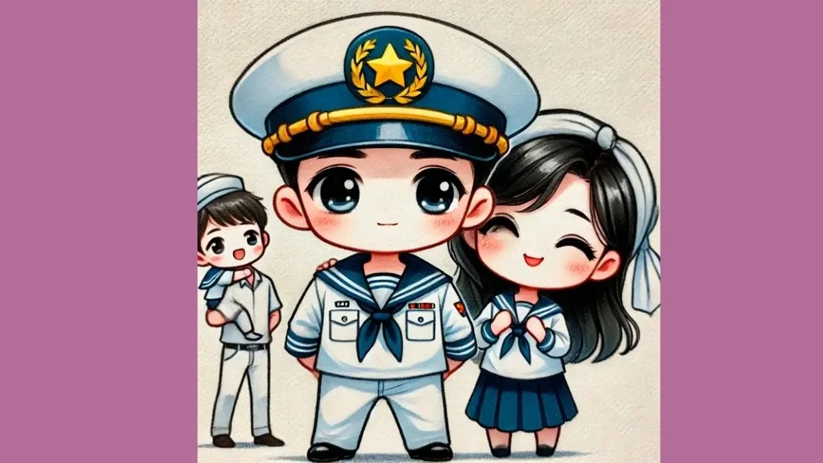 Hình chibi bộ đội Việt Nam dễ thương