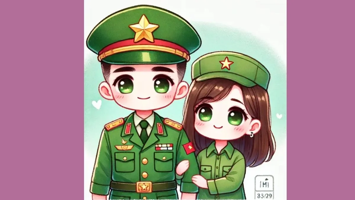 Hình chibi bộ đội Việt Nam đẹp ý nghĩa